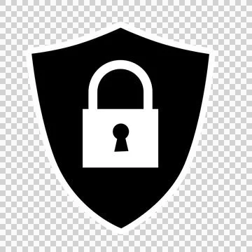 Security shield icons set 3 Stock Illustration