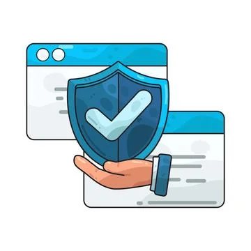 Security shield illustration イラスト素材