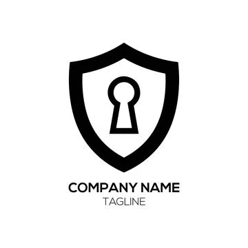 Security Shield Logo for Cyber Protection Stock Illustration