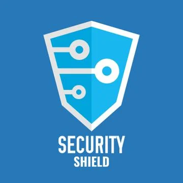 Security shield logo. Technology logotype. Security icon template Stock-Illustration