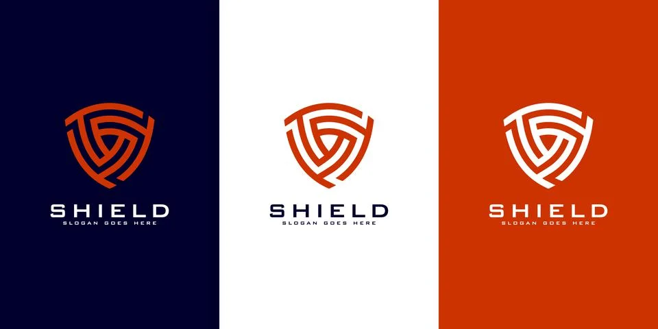 Security Shield Logo vector premium Stock Illustration