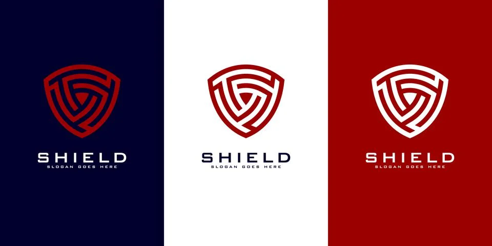 Security Shield Logo vector premium Stock Illustration