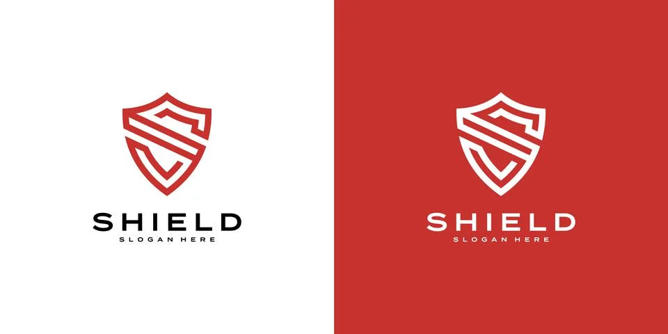 Security Shield Logo vector premium Stock Illustration