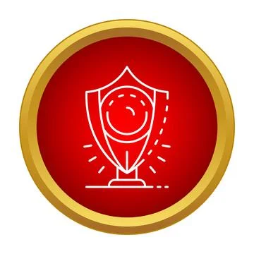 Security shield symbol protecting data and information Illustrazione stock