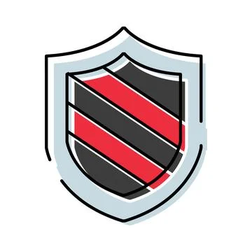 Security shield symbol representing data protection and safety Stock Illustration