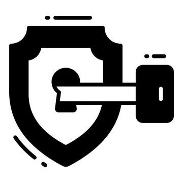 Security shielded, Protection and security vector icons set cyber computer .. 스톡 일러스트