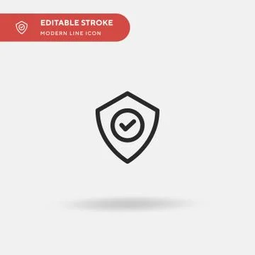 Security Simple vector icon. Illustration symbol design template for web mobi 스톡 일러스트