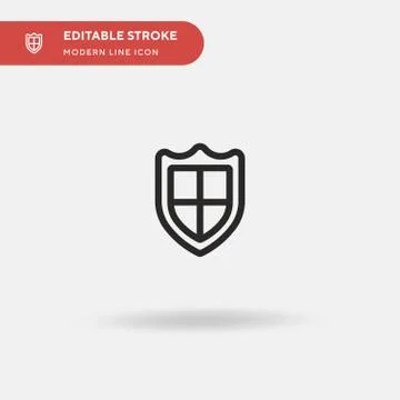 Security Simple vector icon. Illustration symbol design template for web mobi 스톡 일러스트