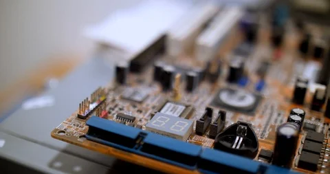 Security sistem micto chips Vídeo Stock 102383302