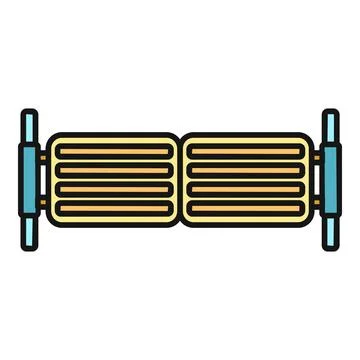 Security sliding gate automatic entrance access icon Stockillustratie