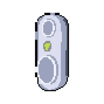 Security smart home hub pixel art vector illustration 스톡 일러스트