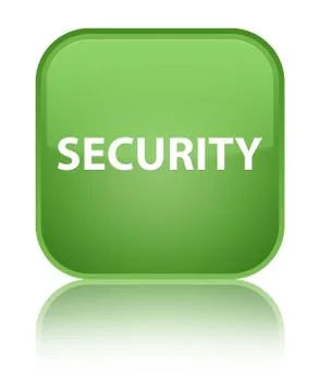 Security special soft green square button Stock Illustration