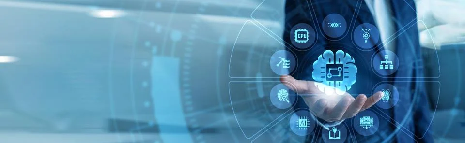 Security specialist checking access hand holding smartphone scanning Biomet.. Stock Photos