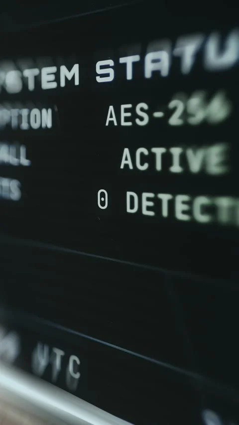 Security status of a system Stock Footage 335487293