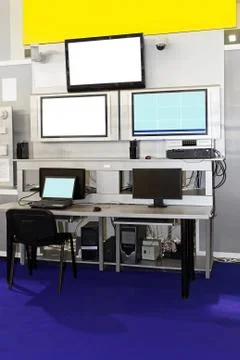 Security surveillance center Stock Photos