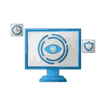 Security surveillance illustration Stock Illustration