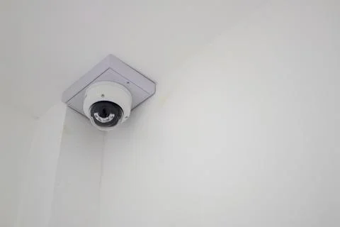 Security surveillance installation office space digital security indoor clo.. Foto stock