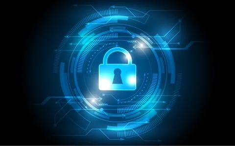 Security switch Abstract technology background innovation concept イラスト素材