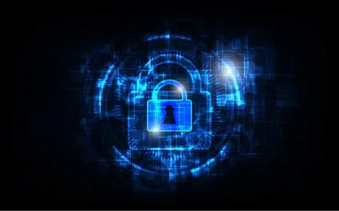 Security switch Abstract technology background innovation concept  vector ill Stock Illustration