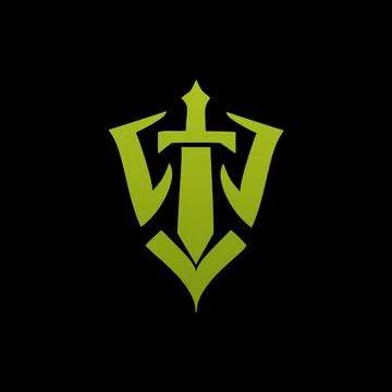 Security sword logo Ilustração Stock