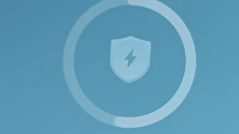 Security Symbol detecting vulnerabilities on smartphone Stock Footage 309401451