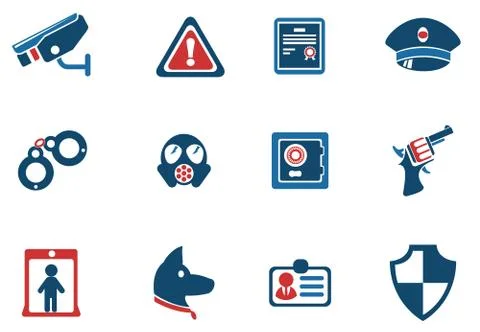Security symbols Stockillustratie