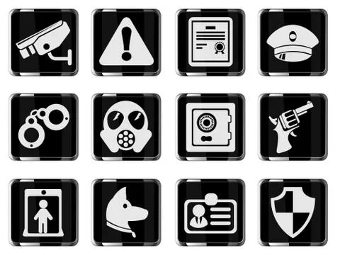 Security symbols Stockillustratie