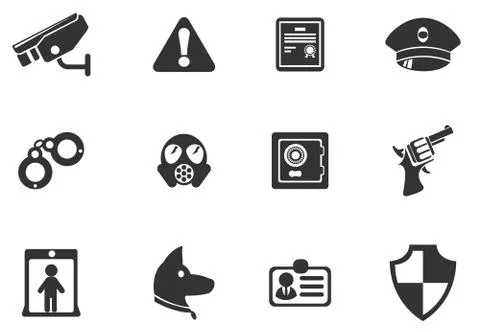 Security symbols Stock Illustration