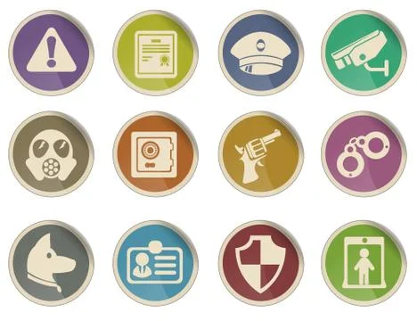 Security symbols Stock Illustration