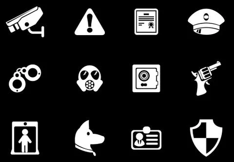 Security symbols Stock Illustration