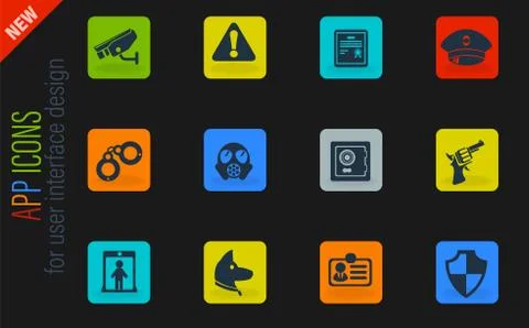 Security symbols Stockillustratie