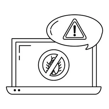 Security system and antivirus Stockillustratie