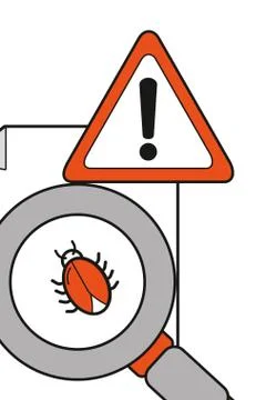 Security system and antivirus Illustrazione stock