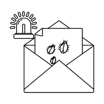 Security system and antivirus 库存插图