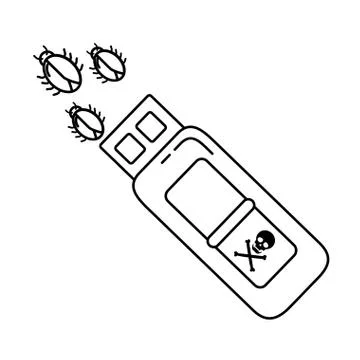 Security system and antivirus Stockillustratie