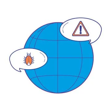 Security system and antivirus 스톡 일러스트