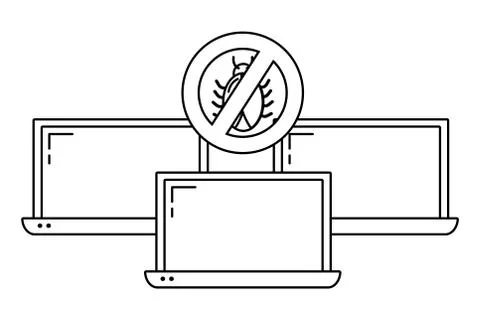 Security system and antivirus イラスト素材