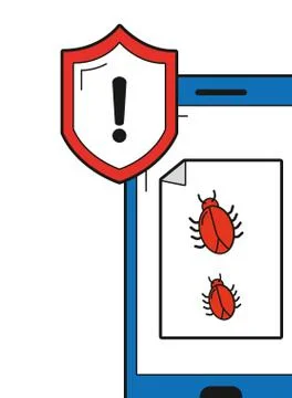 Security system and antivirus Stockillustratie
