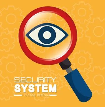 Security system and surveillance Ilustración de archivo