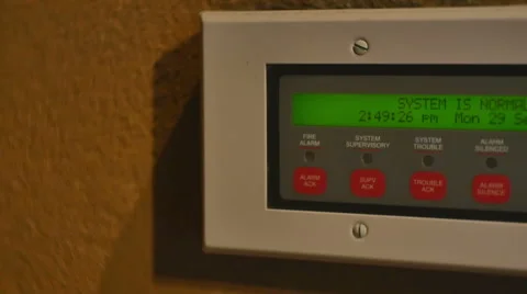 Security system buttons Stock Footage 42455625
