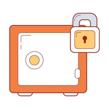 Security system cartoon 스톡 일러스트