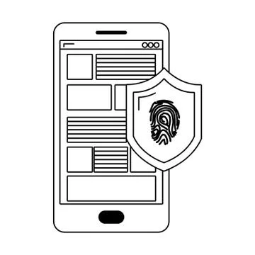 Security system cartoon Stock Illustration