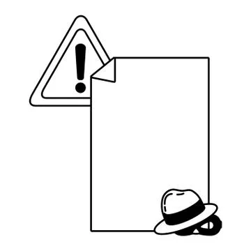 Security system cartoon Illustrazione stock