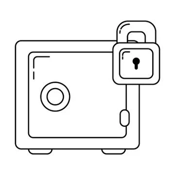 Security system cartoon Stock Illustration