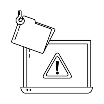 Security system cartoon Stock Illustration