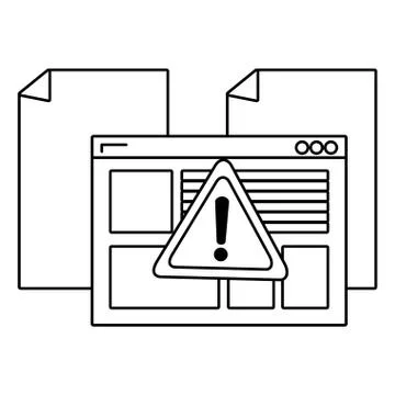 Security system cartoon Illustrazione stock