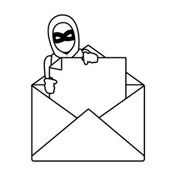 Security system cartoon Stockillustratie