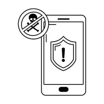 Security system cartoon Stock Illustration