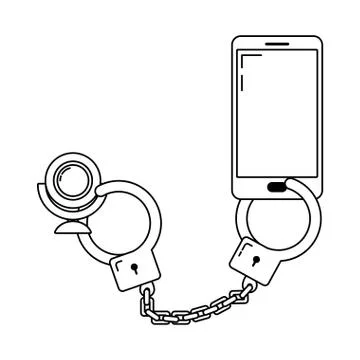 Security system cartoon 库存插图