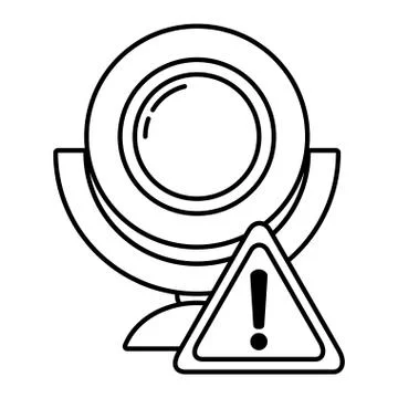 Security system cartoon Stock Illustration